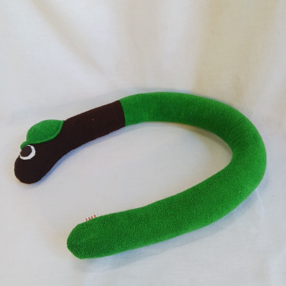Vintage Jolly Dolly Lowly Worm Plush Toy Green Hat